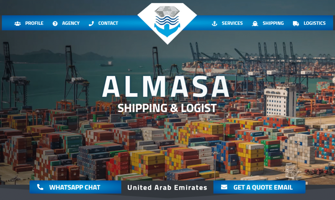 تصميم موقع شركة شحن بحري Shipping ⛴ توكيل ملاحي 🌊 لوجستيك Logistics ⚓️تصميم مواقع فى الامارات 🇦🇪