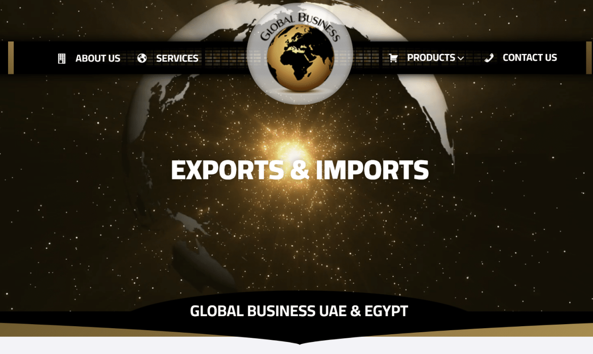 تصميم موقع استيراد وتصدير المواد الغذائية Food Export & Import 🥩 تصميم مواقع فى الامارات  🇦🇪  مصر 🇾🇪